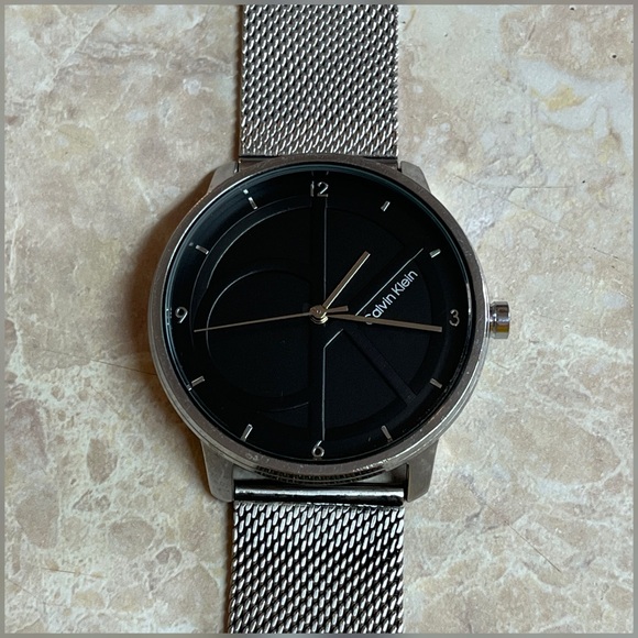 Calvin Klein CK Men’s Stainless Steel Mesh Wristwatch - Picture 7 of 11